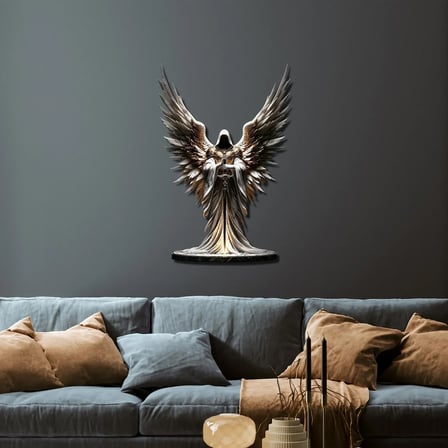Başmelek Cebrail Metal Tablo 35x50 cm