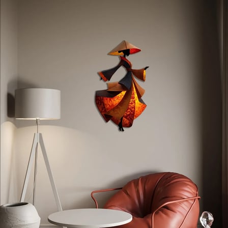 Oryantal Kimono Metal Tablo 30x50 cm
