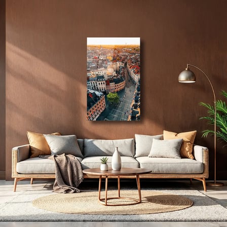Şehir Manzarası Cam Tablo 35x50 cm
