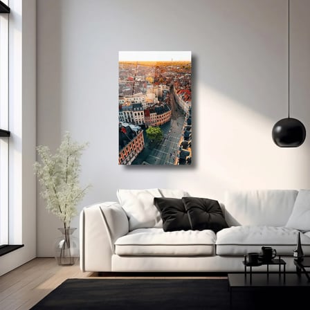 Şehir Manzarası Cam Tablo 35x50 cm