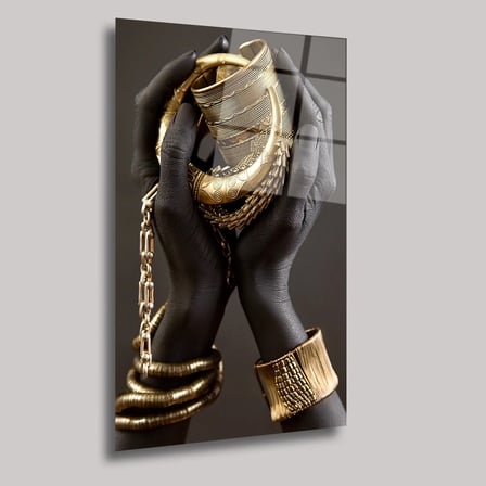 Gold Reverence Cam Tablo 35x50 cm