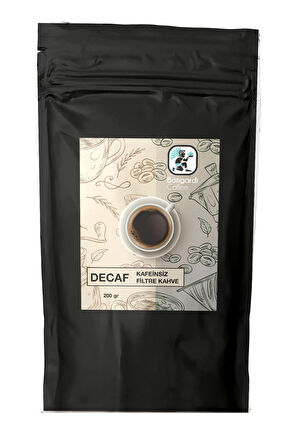 Decaf Kafeinsiz Çekirdek Kahve 200g