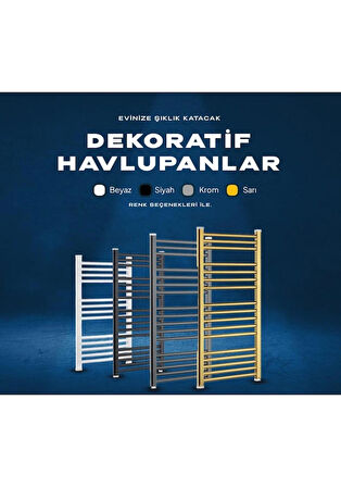 DECOPAN ELEKTİRİKLİ 400/1000MM BEYAZ HAVLUPAN(14 boru)