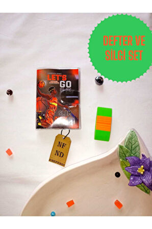 DEFTER SİLGİ SET HEDİYE ANI NOT DEFTERİ ERKEK CIRTLI ÇİZGİLİ KÜÇÜK BOY 11x8 cm 70 SAYFA