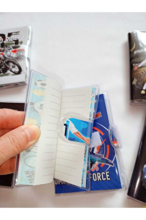 DEFTER NOT ANI CEP DEFTERİ 70 YAPRAK ÇİZGİLİ CIRTLI FİGÜR RENKLERDEN BİRİ GELİR 11x8 CM KÜÇÜK BOY