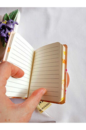 NOT DEFTERİ ANI HEDİYE KIZ GENÇ ÇİZGİLİ DEFTER 80 YAPRAK A7 CEP BOY DESENLİ LASTİKLİ VİZON