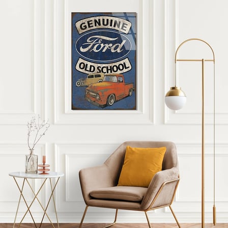 Genuine Ford Old School Pickup Cam Tablo 35x50 cm