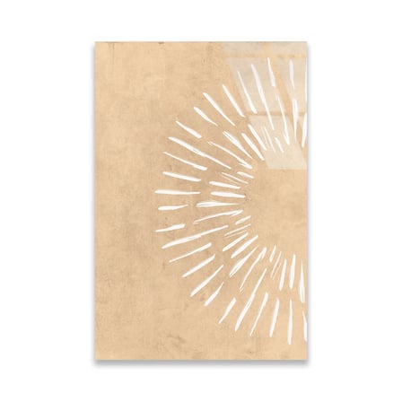 Güneş Işınları Minimalist Soyut Cam Tablo 35x50 cm