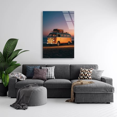 Klasik Volkswagen Cam Tablo 35x50 cm