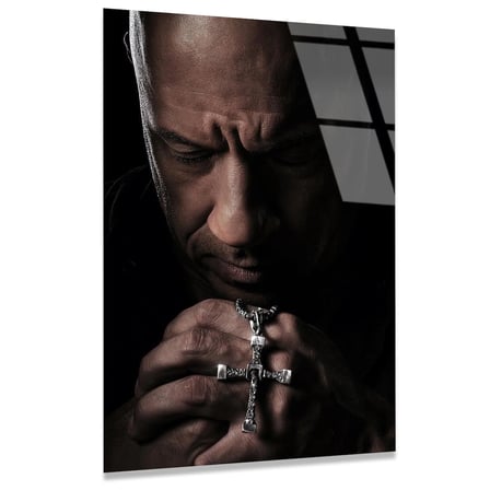 Dominic Toretto Cam Tablo – Hızlı ve Öfkeli Temalı Duvar Dekoru 35x50 cm