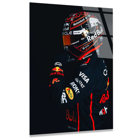 Red Bull F1 Cam Tablo – Formula 1 Temalı Duvar Dekoru 35x50 cm
