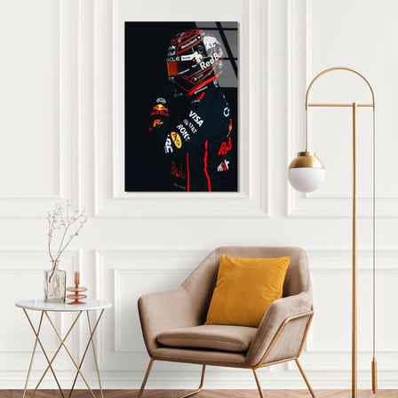 Red Bull F1 Cam Tablo – Formula 1 Temalı Duvar Dekoru 35x50 cm