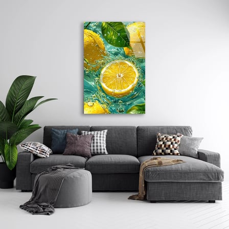 Limonlar Cam Tablo 35x50 cm
