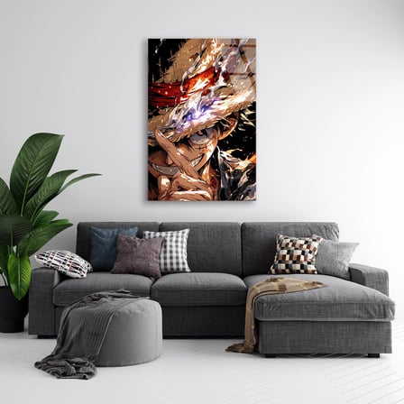 One Piece Cam Tablo – Anime Temalı Duvar Dekoru 35x50 cm