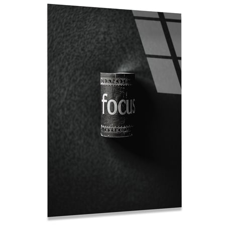 Focus Para Cam Tablo – Motivasyon Temalı Duvar Dekoru 35x50 cm