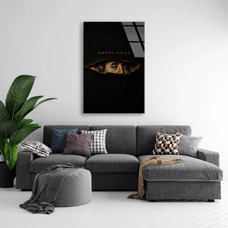 Money Talks Cam Tablo 35x50 cm