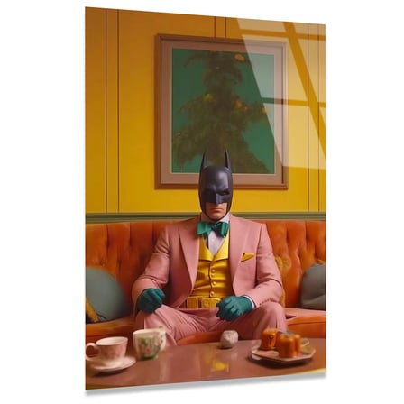 Batman Pop Art Cam Tablo – Çizgi Roman Temalı Duvar Dekoru 35x50 cm