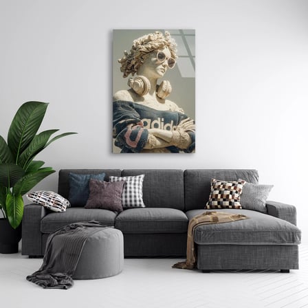 Pop Art Büst Cam Tablo 35x50 cm