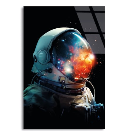 Kozmik Astronot Cam Tablo 80x125 cm