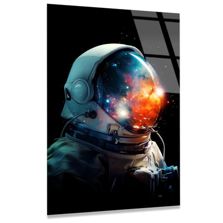 Kozmik Astronot Cam Tablo 80x125 cm