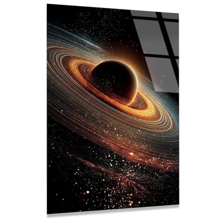 Samanyolu Galaksisi Cam Tablo 80x125 cm