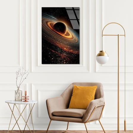 Samanyolu Galaksisi Cam Tablo 80x125 cm