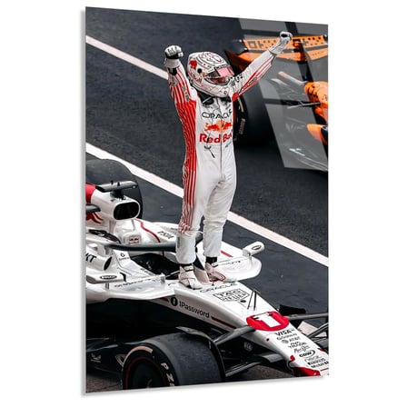Formula 1 Zafer Kutlaması F1 Cam Tablo – Formula 1 Duvar Dekoru 60x90 cm