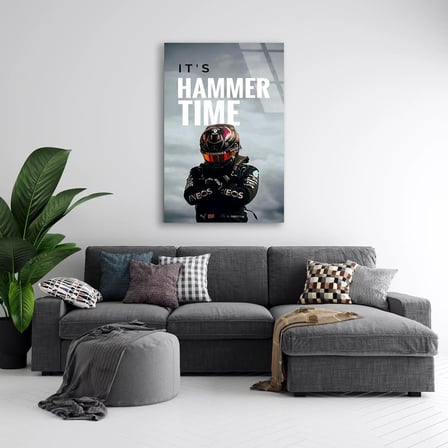 Hammer Time Pilot Posteri F1 Cam Tablo – Formula 1 Duvar Dekoru 35x50 cm