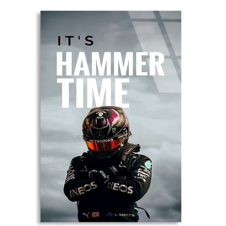Hammer Time Pilot Posteri F1 Cam Tablo – Formula 1 Duvar Dekoru 50x70 cm