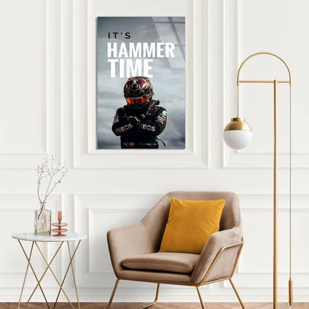 Hammer Time Pilot Posteri F1 Cam Tablo – Formula 1 Duvar Dekoru 50x70 cm