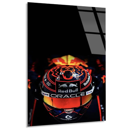 Kaplan Desenli F1 Kaskı F1 Cam Tablo – Formula 1 Duvar Dekoru 35x50 cm