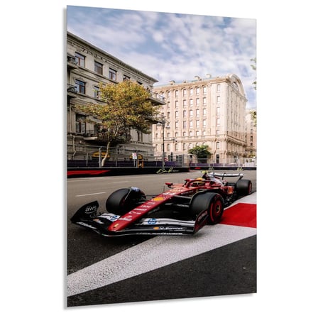 Baku Sokak Yarışı F1 Cam Tablo – Formula 1 Duvar Dekoru 35x50 cm