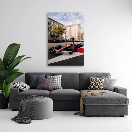 Baku Sokak Yarışı F1 Cam Tablo – Formula 1 Duvar Dekoru 35x50 cm