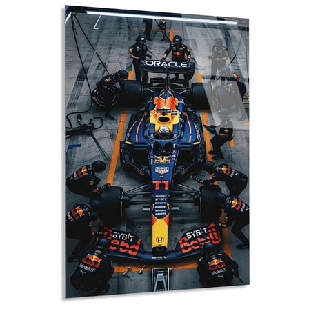 Red Bull Pit Stop F1 Cam Tablo – Formula 1 Duvar Dekoru 35x50 cm