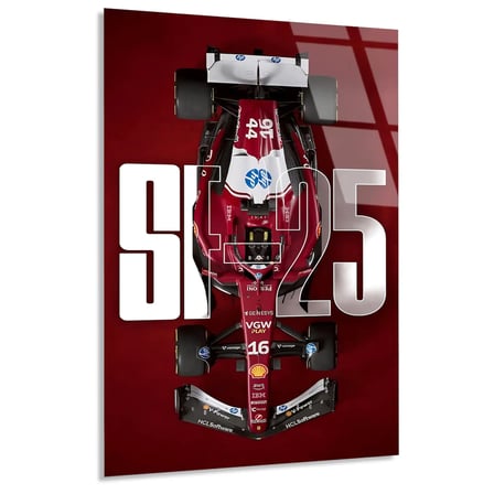 Ferrari SF-25 Poster F1 Cam Tablo – Formula 1 Duvar Dekoru 35x50 cm
