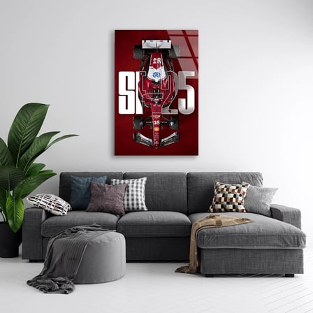 Ferrari SF-25 Poster F1 Cam Tablo – Formula 1 Duvar Dekoru 35x50 cm