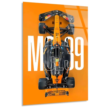McLaren MCL39 Poster F1 Cam Tablo – Formula 1 Duvar Dekoru 35x50 cm
