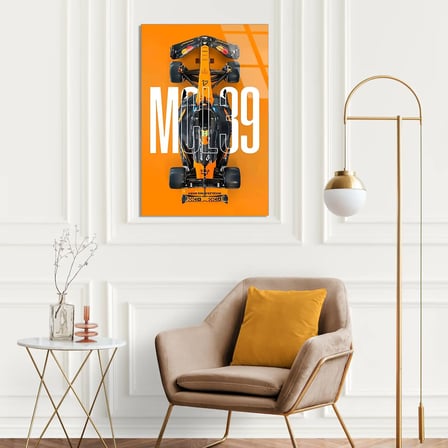 McLaren MCL39 Poster F1 Cam Tablo – Formula 1 Duvar Dekoru 35x50 cm
