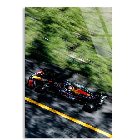 Red Bull Hız Anı F1 Cam Tablo – Formula 1 Duvar Dekoru 80x125 cm