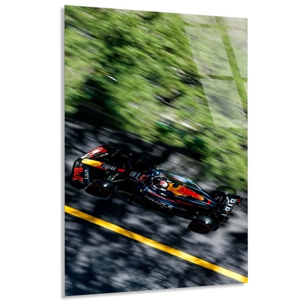Red Bull Hız Anı F1 Cam Tablo – Formula 1 Duvar Dekoru 80x125 cm