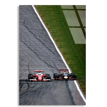 Formula 1 Kovalamaca F1 Cam Tablo – Formula 1 Duvar Dekoru 35x50 cm