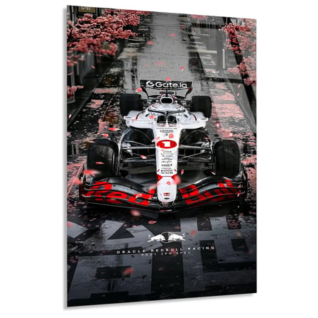 Japonya GP Red Bull F1 Cam Tablo – Formula 1 Duvar Dekoru 35x50 cm