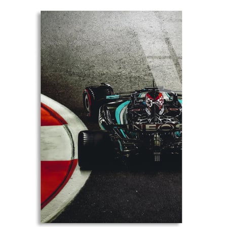 F1 Viraj Havadan F1 Cam Tablo – Formula 1 Duvar Dekoru 80x125 cm