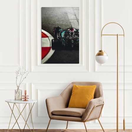 F1 Viraj Havadan F1 Cam Tablo – Formula 1 Duvar Dekoru 80x125 cm