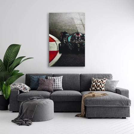 F1 Viraj Havadan F1 Cam Tablo – Formula 1 Duvar Dekoru 80x125 cm