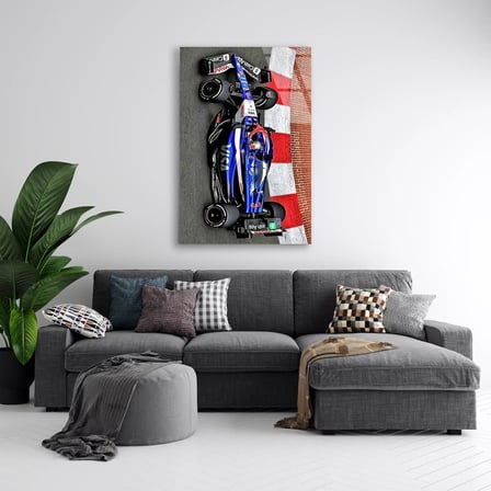 Racing Bulls Üstten Görünüm F1 Cam Tablo – Formula 1 Duvar Dekoru 35x50 cm