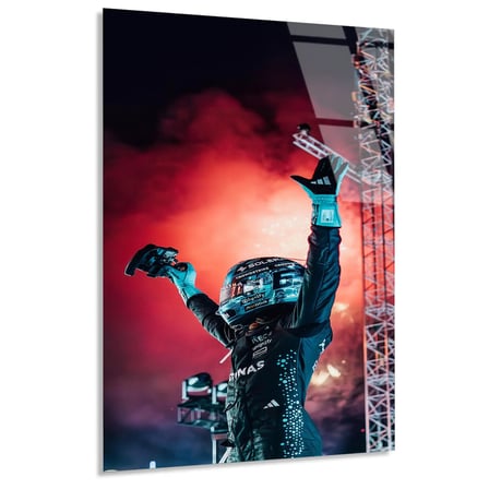Formula 1 Zafer Kutlaması F1 Cam Tablo – Formula 1 Duvar Dekoru 80x125 cm