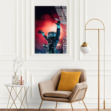 Formula 1 Zafer Kutlaması F1 Cam Tablo – Formula 1 Duvar Dekoru 80x125 cm