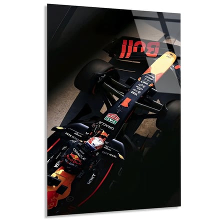 Red Bull Üstten Karanlık F1 Cam Tablo – Formula 1 Duvar Dekoru 35x50 cm