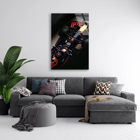 Red Bull Üstten Karanlık F1 Cam Tablo – Formula 1 Duvar Dekoru 35x50 cm
